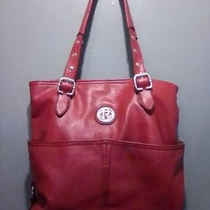 Burgundy Relic Hand Bag